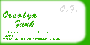 orsolya funk business card